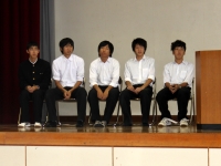 生徒会認証式 旧メンバー